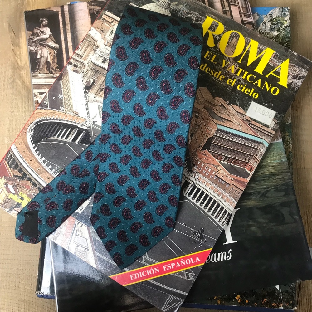 Men’s Hand Sewn DICK BRUHN Silk Made in Italy Tie